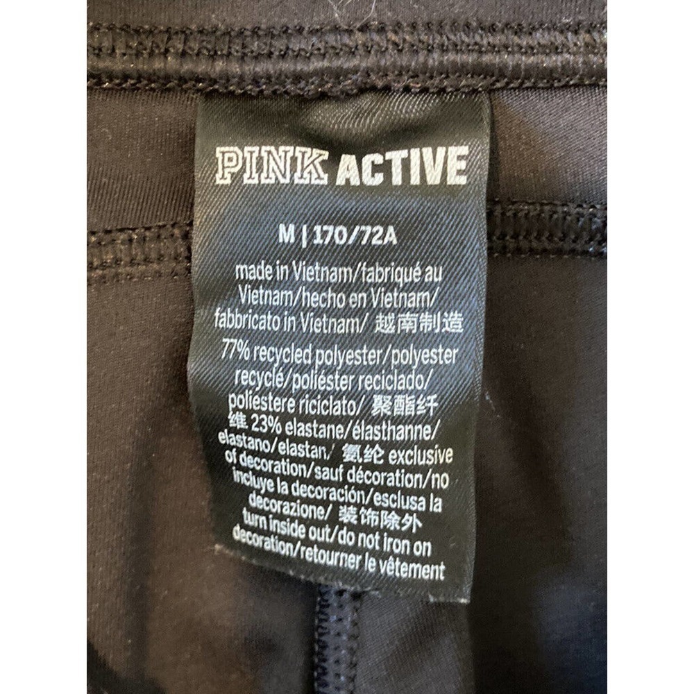 Pink Active High Waist Joggers Size Medium Women’s Black - Picture 3 of 8